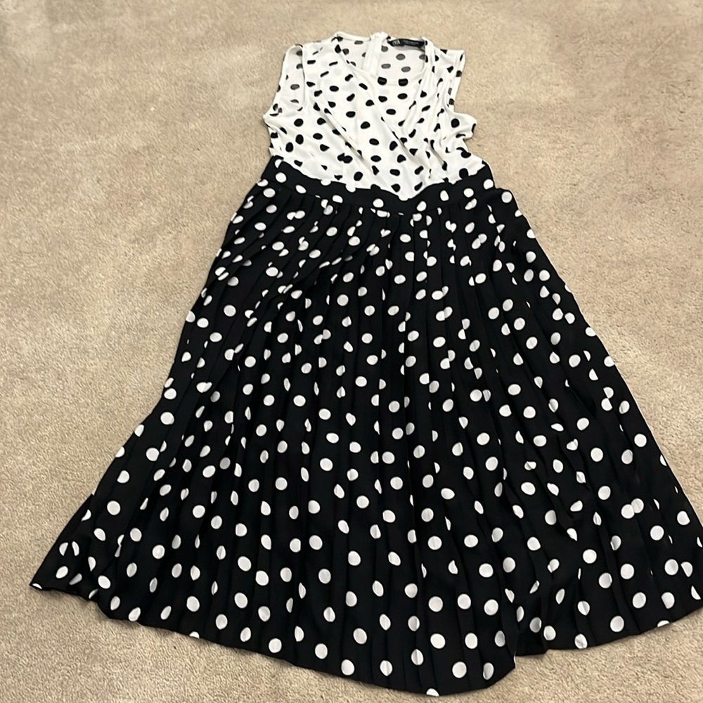 Zara polka dot dress